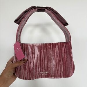 Kate Spade velvet shoulder bag